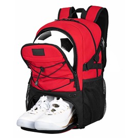 Goloni Soccer Backpack,Basketball Backpack with Ball Compartment & Shoe Compartment,Backpack for Basketball,Soccer, Football, Volleyball, Swim, Gym, Travel