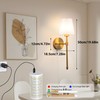 Battery Operated Wall Sconces Set Of 2, Wireless Battery Wall