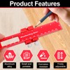 TPTGIAR 3 Pieces Marking Ruler, Aluminium Alloy Marking Gauge for