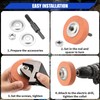 NuoDunco Grinding Wheel Adapter and 75mm Grinding Stone, Change Electric