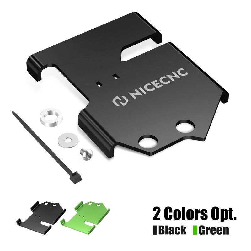 NICECNC Aluminum Battery Protective Cover Compatible with Kawasaki KLR 650