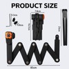 Folding Combination Lock - Hard Alloy Bike Lock with 4-Digit