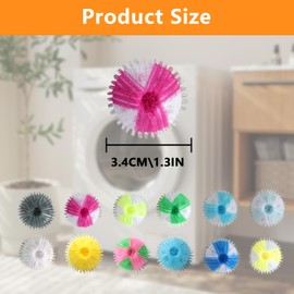 12 Pcs Pet Hair Remover Washing Machine, Lint Catcher Pet Hair Remover for Laundry Balls, Cat Hair Remover Washing Machine Hair Catcher, Reusable Lint Remover Balls for Laundry Bedding Clothes