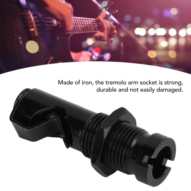 Tremolo Arm Socket Iron Flexible Accurate Sturdy Portable Black Tremolo