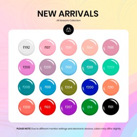 beetles Gel Polish Beetles Gel Nail Polish Set 20 Colors White Black Nude Gel Polish with Gel Base Coat Matte&Glossy Gel Top Coat Trendy Colors Uv LED Lamp Gel Nails for Women