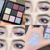 9 Colours Smoky Makeup Eyeshadow Palette, Grey & Purple Eyeshadow
