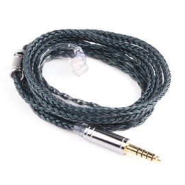 LINSOUL Tripowin Zonie 16 Core Silver-Plated Cable SPC Headphone Cable for KZ ZS10 PRO ZSN PRO X ZST X CCA CRA (Countersunk 2 Pin, 4.4 mm, Moss)