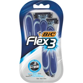 BIC Flex 3 Comfort Men's Razors - 4 Packs of 4