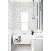 Safiyya Black and White Peel and Stick Wallpaper Geometric Contact