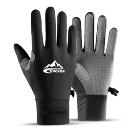 SunGoddy Men's Gloves, Spring and Summer, Men's, Thin, Cool, Anti-Slip, Sun Protection, Touch Panel Compatible, Breathable, Quick Drying, Cycling Gloves, UV Protection, For Fishing, Climbing,