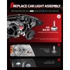 Torchbeam D1S HID Bulbs, 6000K Cool White, 150% Lighting Distance,