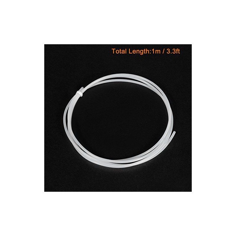 sourcing map PTFE Tube 1.5mm Inner Dmr x 1.9mm Outer