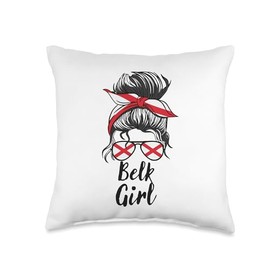 Belk Girl, Alabama Women USA Throw Pillow