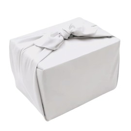 Furoshiki Furoshiki Large Furoshiki Ceremonial Occasions, 43.3 inches (110 cm), 3.5 scale, Silk-like, Solid, Polyester, Stylish, Eco Bag, Washable, White, 43.3 x 43.3 inches (110 x 110 cm)