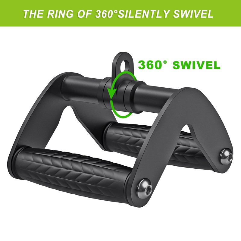 SELEWARE Double D Row Handle Cable Attachment, Rotating V Handle