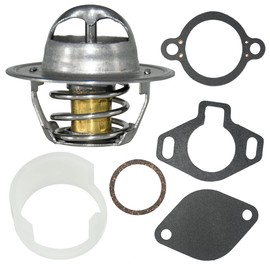 Cylinman 807252Q5 - Kit de termostato de 160° con junta y funda de plástico reemplaza 807252Q5 807252T8 807252T5 para motores Mercruiser V6&V8 GM 4.3L 5.0L 5.7L 7.4L 8.2L 1987-2016