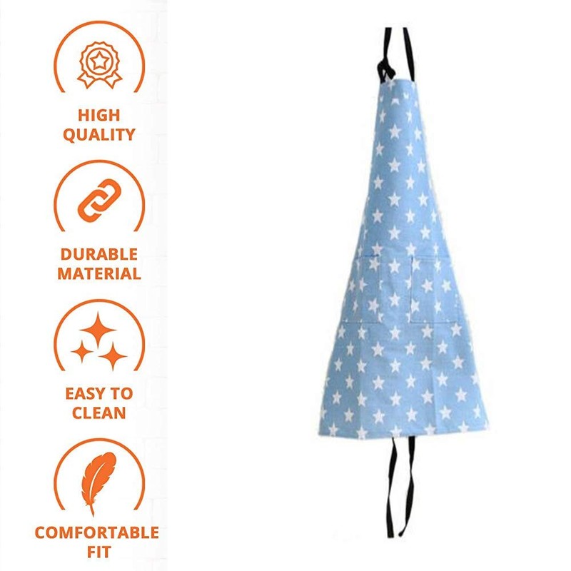 Kitchen Apron for Women, Adjustable Cooking Apron with Two Large