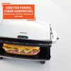 IMUSA 12x10in Stainless Steel Electric Panini Press with Temperature Control,