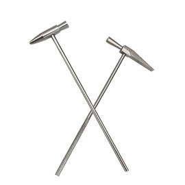 2 Pcs Long Dual Head Small Hammer Small Watch Repairing Hammer Sturdy Mini Multifunction Hammer for Jewelry DIY Models Craft Tools Leather Craft