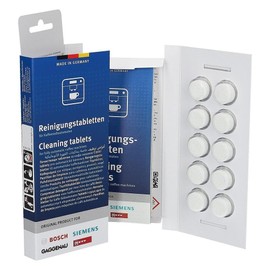 10 00312295 Cleaning Tablets for Espresso Coffee Makers for Bosch, Gaggenau, Neff and Siemens