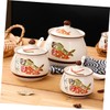 GRIRIW Tea Coffee Sugar Canister Ceramic Sauce Jar Lard Oil