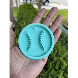 Baseball Keychain Mold - Mold for Resin - Baseball Mold - Ball Mold - Keychain mold - Silicone Mold for Epoxy Resin