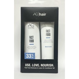 A&G AG Hair Care Fast Food sulfate free shampoo 10oz and leave on conditioner 6oz