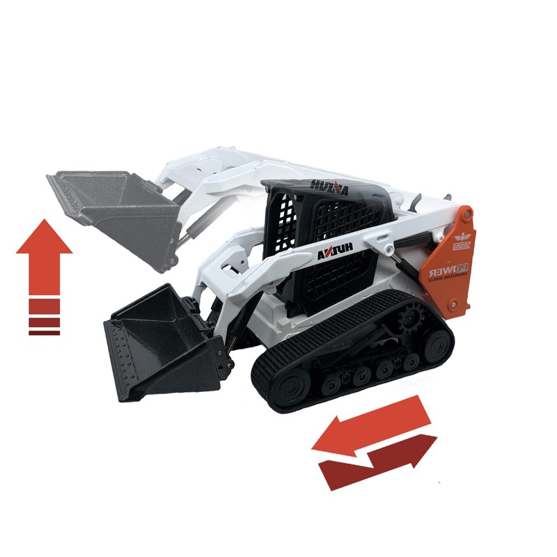 Gemini&Genius Construction Truck 3 in 1 Skid Steer Loader with