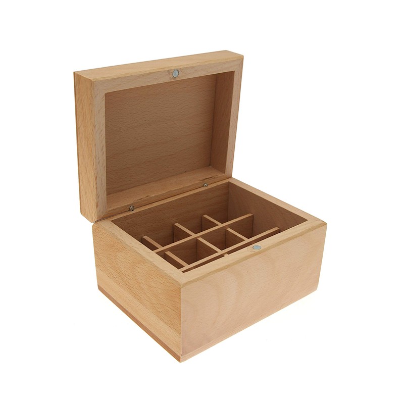 Absolute Aromas Essential Oils Wooden 12 Hole Storage Box Set