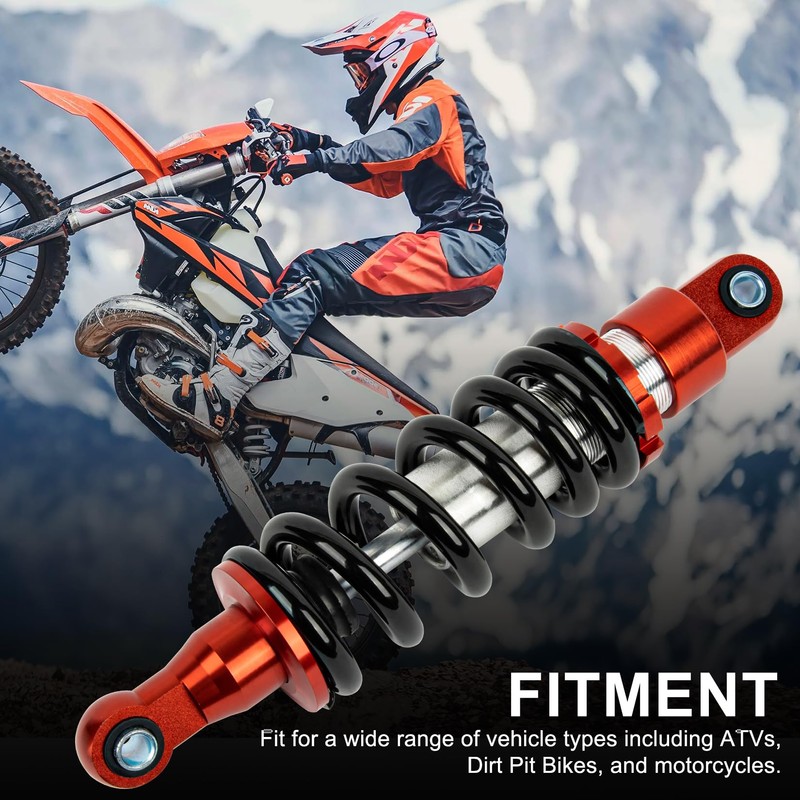 PSLER Updated 280mm Adjustable Motorcycle Rear Shocks Absorber Suspension -