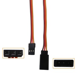 Upgraded 10pc 200MM Servo Extension Male to Female Lead Wire Cable for 3 pin servo Connector Cable (20cm 30core) - by GRABOTE