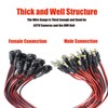 DIANN 10 Pairs DC Power Plug Pigtail Cable 2.1mm x