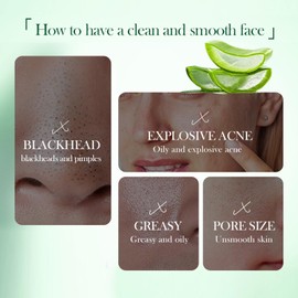 Aloe Vera Face Care Set, Moisture Skincare Set for Teenage Girls and Women, Daily Skin Care Set, Gentle Skin Care - Cleanser Toner Serum Face Mask Cream Eye Cream Lip Balm