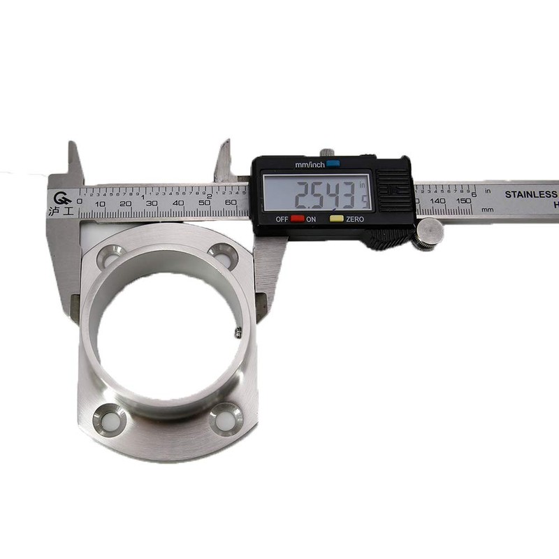 Stainless Steel Floor Flange for 2" Round Stainless Post &