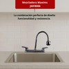 Llave Mezcladora Fregadero Maxims Cocina Plata Cromado Presion Baja Alta