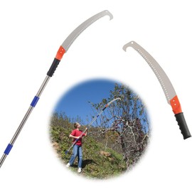 Pole Saws for Tree Trimming, 10FT Long Branch Cutter Handle Pruner, Heavy Duty Tree Trimmer Pole | Ergonomic Non-Slip Grip for Yard Garden and Patios High Branches Cutting