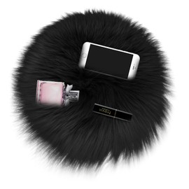 Sibba Area Rug 16 Inch Fluffy Faux Fur Fuzzy Fireplace Decor Room Throw Floor Bedside Soft Carpet Chair Bathroom Corner Living Bedroom Home Kitchen Small Cushion Pad Protector ()