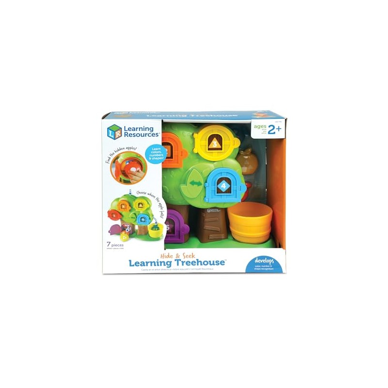 Learning Resources Hide & Seek Learning Treehouse, Number Toddler Games,