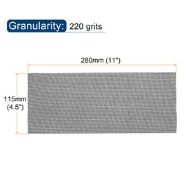 uxcell 10pcs Mesh Sanding Sheets 220 Grits 4-1/2-inch x 11-inch Mesh Sandpaper Pad for Wood Wall Repair, Dust-Free Wet/Dry Polish