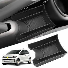 SKTU Centre Armrest Organiser Compatible with V*W UP GTI Seαt Mii Skodα Citigo Multifunctional Storage Box for Centre Console Armrest with Non-Slip Pad