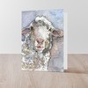 CafePress Shorn This Way, Sheep Folded Greeting Cards (10-pack) Matte