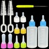 Pet Bottle Kit, Squeeze Liquid Replaceable Silicone Teat for Newborn