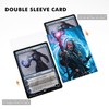 Katomula 100 MTG Card Sleeves with 100 Inner Sleeve, Textured
