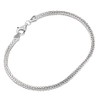NKlaus Bracelet 925 Sterling Silver 19 cm Foxtail Chains Flat