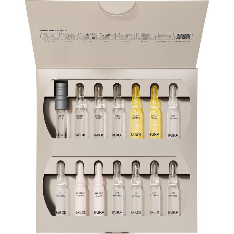 BABOR Ampoules Gift Set, 14-Day Intensive Ampoule Treatment, Moisture, Regeneration