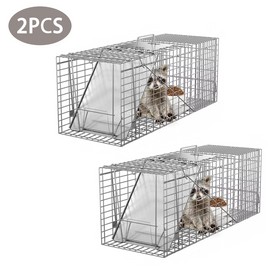 SEGAWE 2X 32" Portable Preassembled Heavy Duty Metal Animal Trap Safe Design For Rodent
