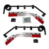 IBESTWOLF Pair Angled Down Bar Type Truck Mud Flap Hangers