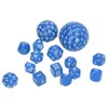 15pcs Complete Polyhedral Dice Set Acrylic D3 to D100 Spherical