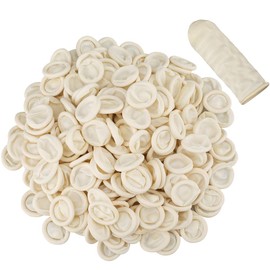 G2PLUS Finger Cots 200 PCS Latex Anti-static Finger Covers Finger Tip Rubber Protect Keeping Dressing Dry and Clean