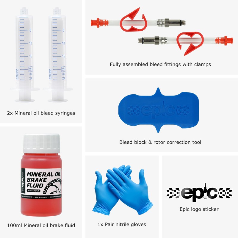 Epic Bleed Kit for Nutt Hydraulic Brakes | 100ml Mineral
